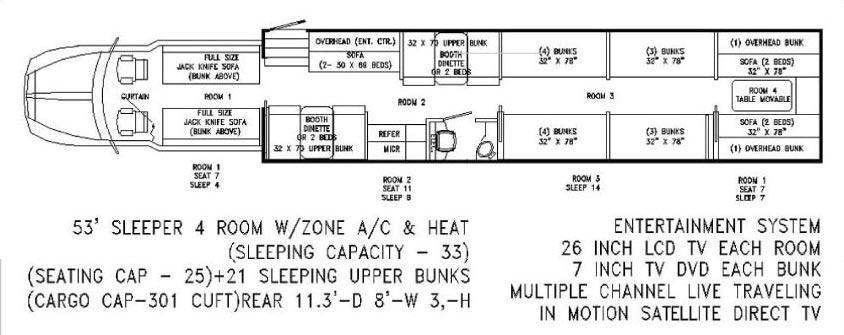 Bus # 1 Floor Plan