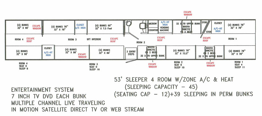 Bus # 2 Floor Plan